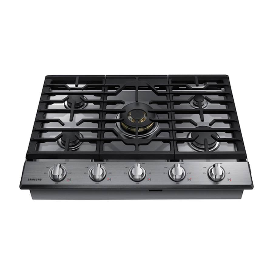 Five Burners, 1-22000 Dual Ring Brass, 1-13000 Power Burner, 2-9.5, 1-5000 Simmer, Illuminated Knobs, Die Cast Griddle, Wok Ring, Wi-Fi, 30''