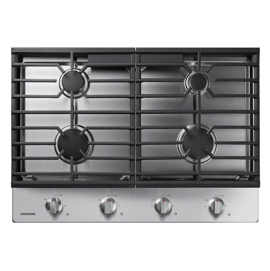 Samsung - Four Burners, 1-17000 Power Burner, 1-13000, 1-9.5, 1-5000 Simmer, 30'' - Stainless Steel