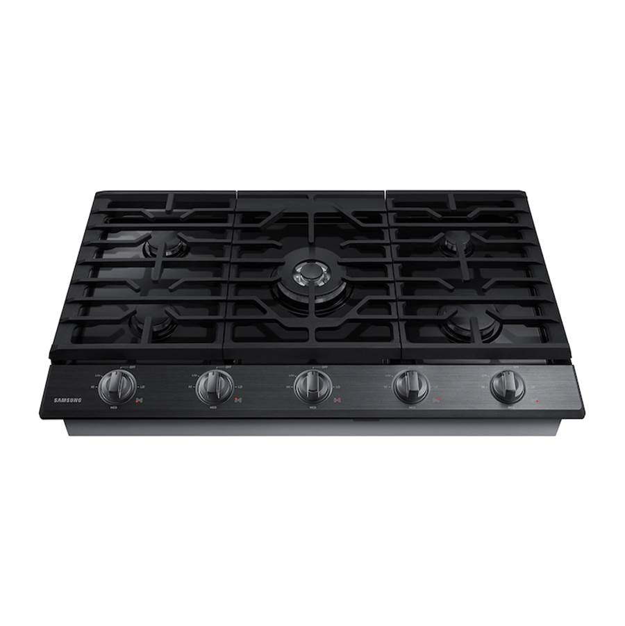 Five Burners, 1-19000 Power Burner, 1-13000 Power Burner, 2-9.50, 1-5000 Simmer, Illuminated Knobs, Aluminum Griddle, Wi-Fi, 36''
