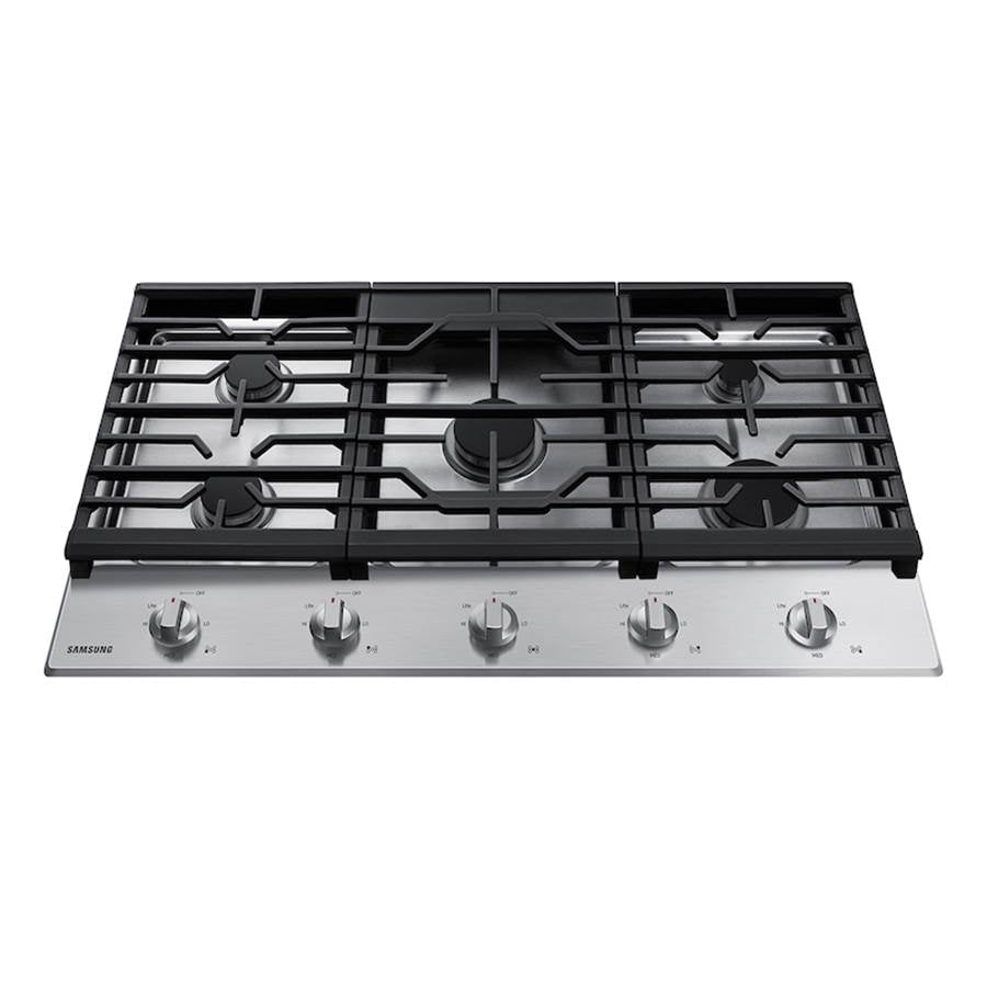 Five Burners, 1-17000 Power Burner, 1-13000, 2-9.5, 1-5000 Simmer, 36''