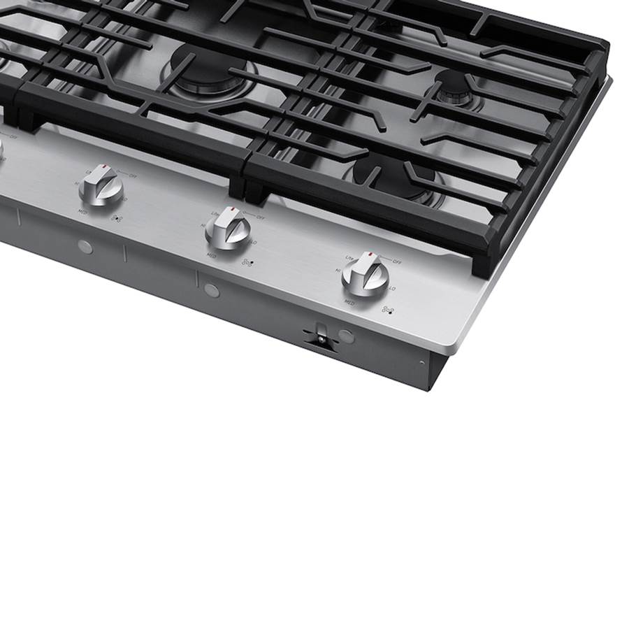 Five Burners, 1-17000 Power Burner, 1-13000, 2-9.5, 1-5000 Simmer, 36''