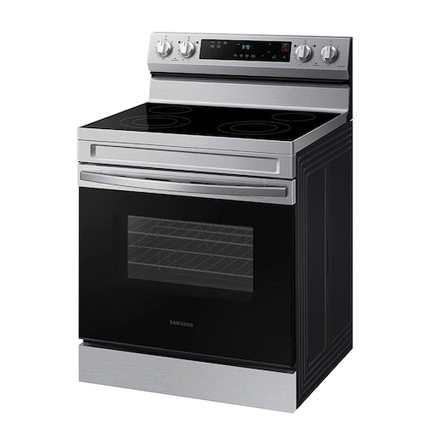 Electric Freestanding with 4 Element Cooktop and Steam Clean, 6.3 cu-ft