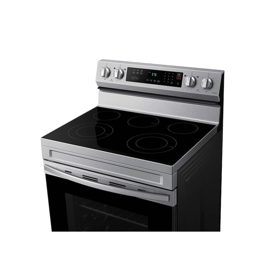 Electric Freestanding with 5 Element Cooktop and Steam Self Clean, 6.3 cu-ft