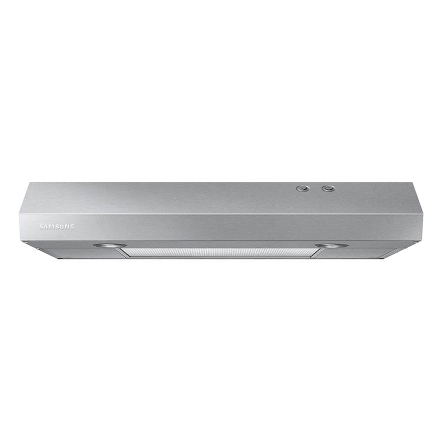 Samsung - Under Cabinet Exterior Venting, LED Lighting, Metal Grease Filter, 350 cfm, 30'' - Stainless Steel