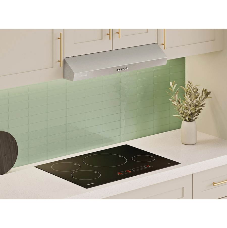 Under Cabinet Exterior Venting, LED Lighting, Metal Grease Filter, 350 cfm, 30''