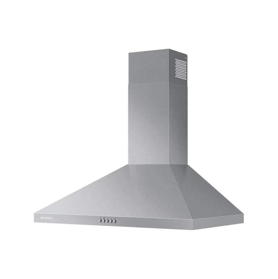 Wall Mount Chimney Exterior Venting (Recirculating Capable), 390 cfm, LED Lighting, Aluminum Mesh Filters, 30''