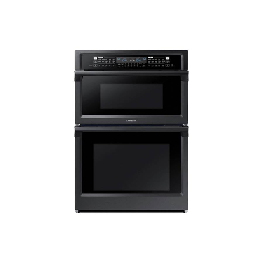 Samsung - Microwave Oven Combination, Steam Cooking, Dual Fan True Convection Oven, Convection Microwave, Spotlight Lighting System, 30'' - Black Stainless Steel