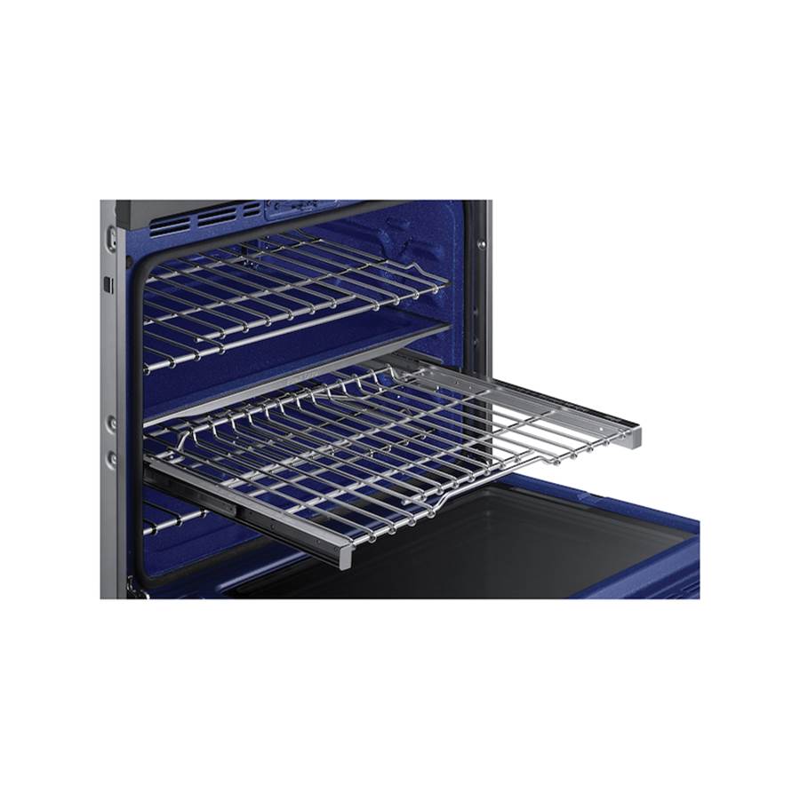 Double Oven, Flex Duo (Upper), Knob LCD Interface, Steam Cooking, Dual Fan True Convection, Glide Rack (Both), Wi-Fi, 5.1 cu-ft, 30''