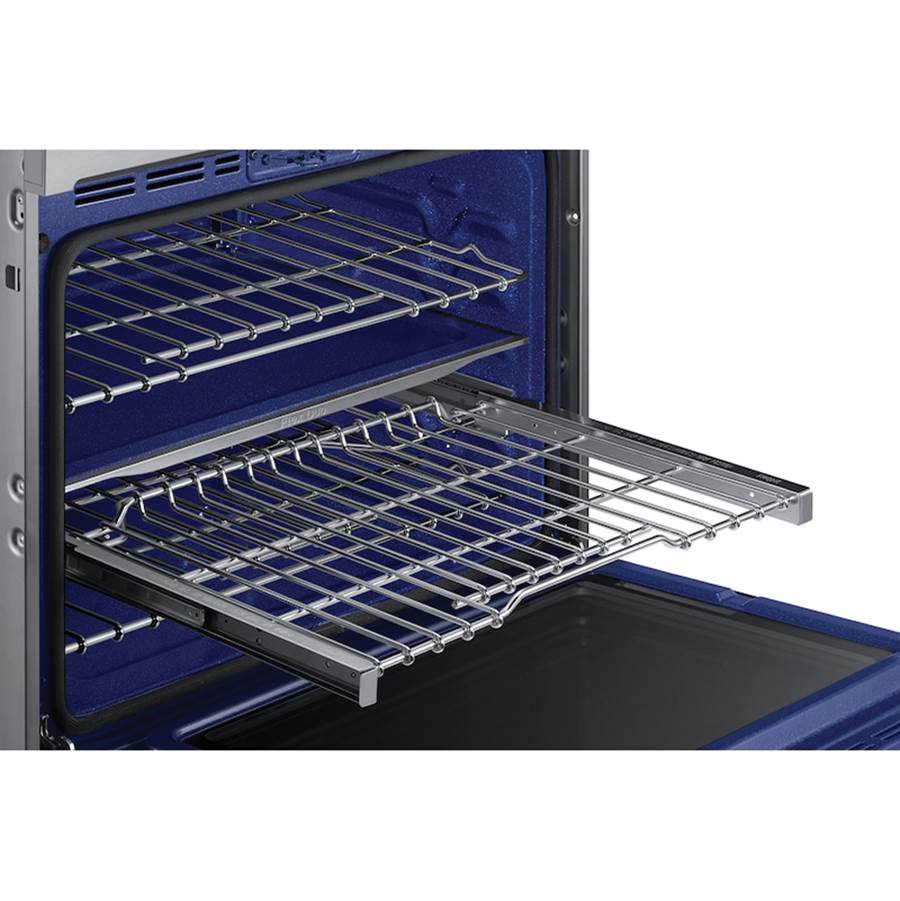 Double Oven, Flex Duo (Upper), Knob LCD Interface, Steam Cooking, Dual Fan True Convection, Glide Rack (Both), Wi-Fi, 5.1 cu-ft, 30''
