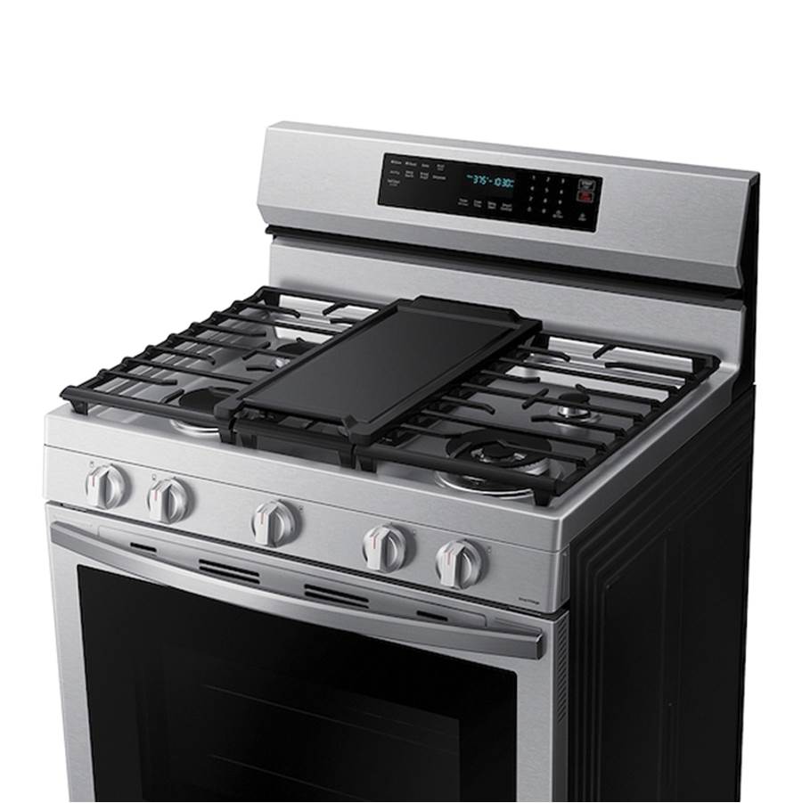 Gas Freestanding with Air Fry (Tray) and Stainless Cooktop, 6 cu-ft