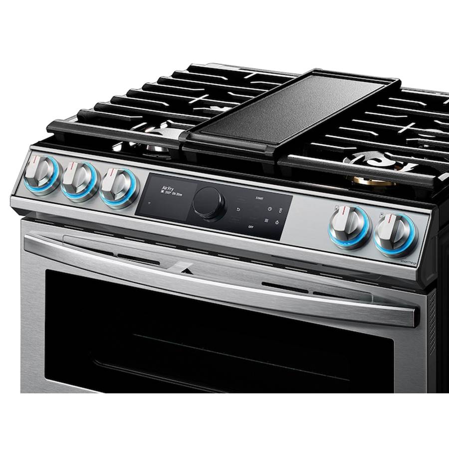 Dual Fuel Slide-In with Flex Duo, Smart Dial and Air Fry, 6 cu-ft