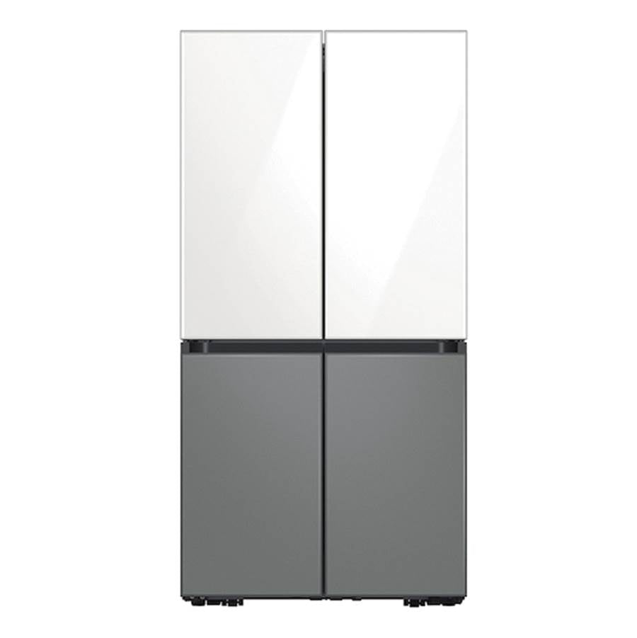 Bespoke Flex 4-Door Refrigerator Bottom Panel, White Glass