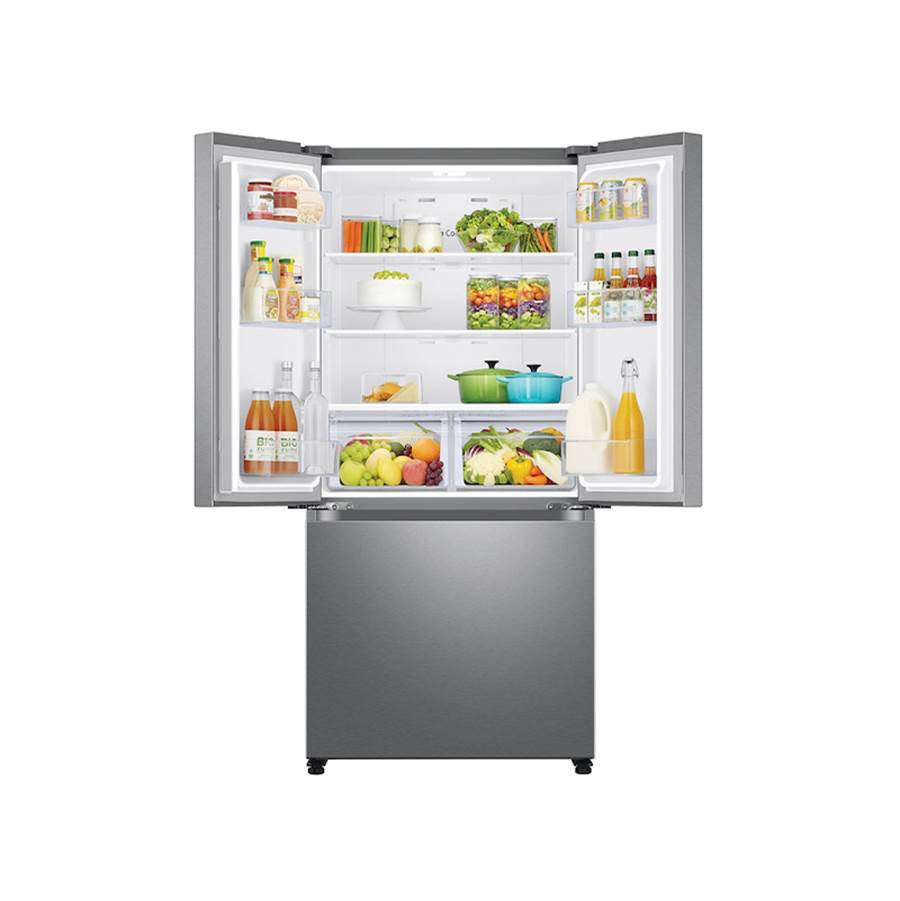 French Door Refrigerator, 18 cu-ft, Black Stainless Steel