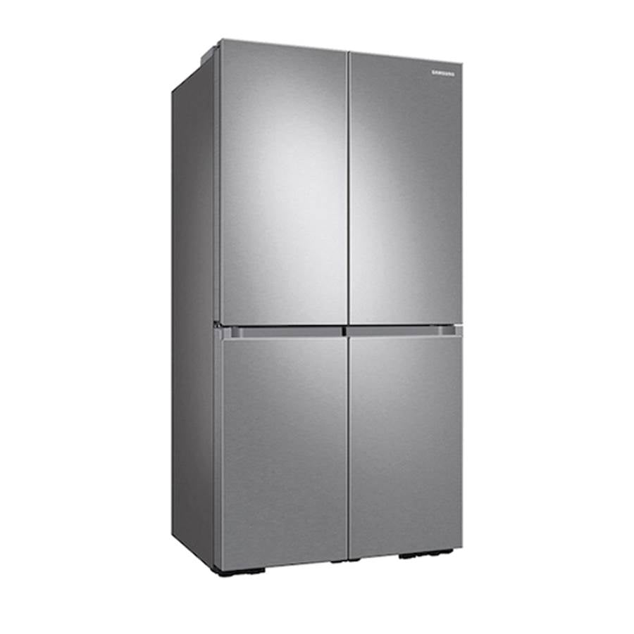 Smart Flex Counter Depth 4-Door Refrigerator with Beverage Center and a Dual Ice Maker with Ice Bites in Stainless Steel, 23 cu-ft