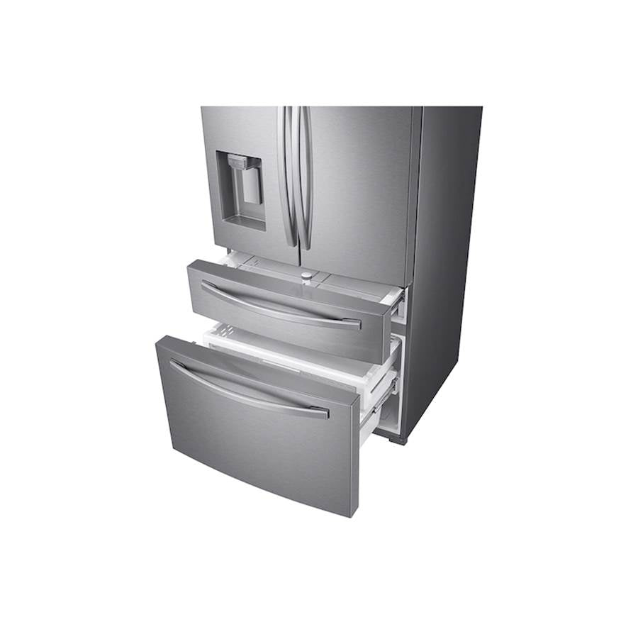 French Door Refrigerator with FlexZone Drawer Black Stainless, 28 cu-ft