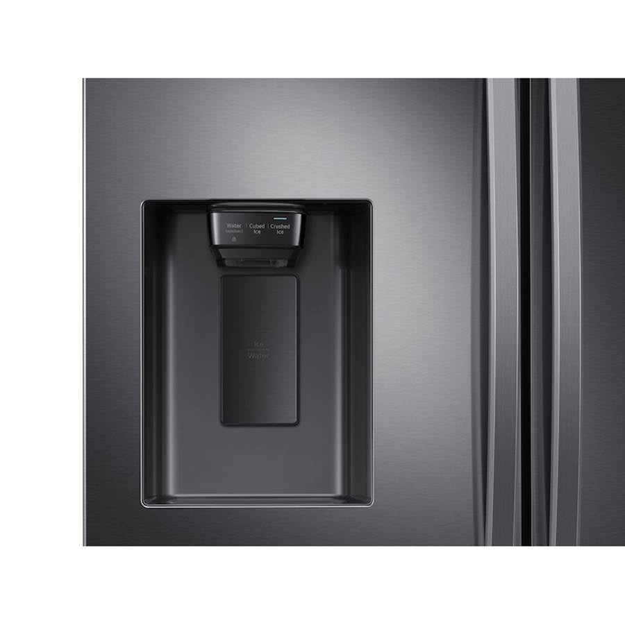 French 3-Door Refrigerator, 27 cu-ft, Black Stainless