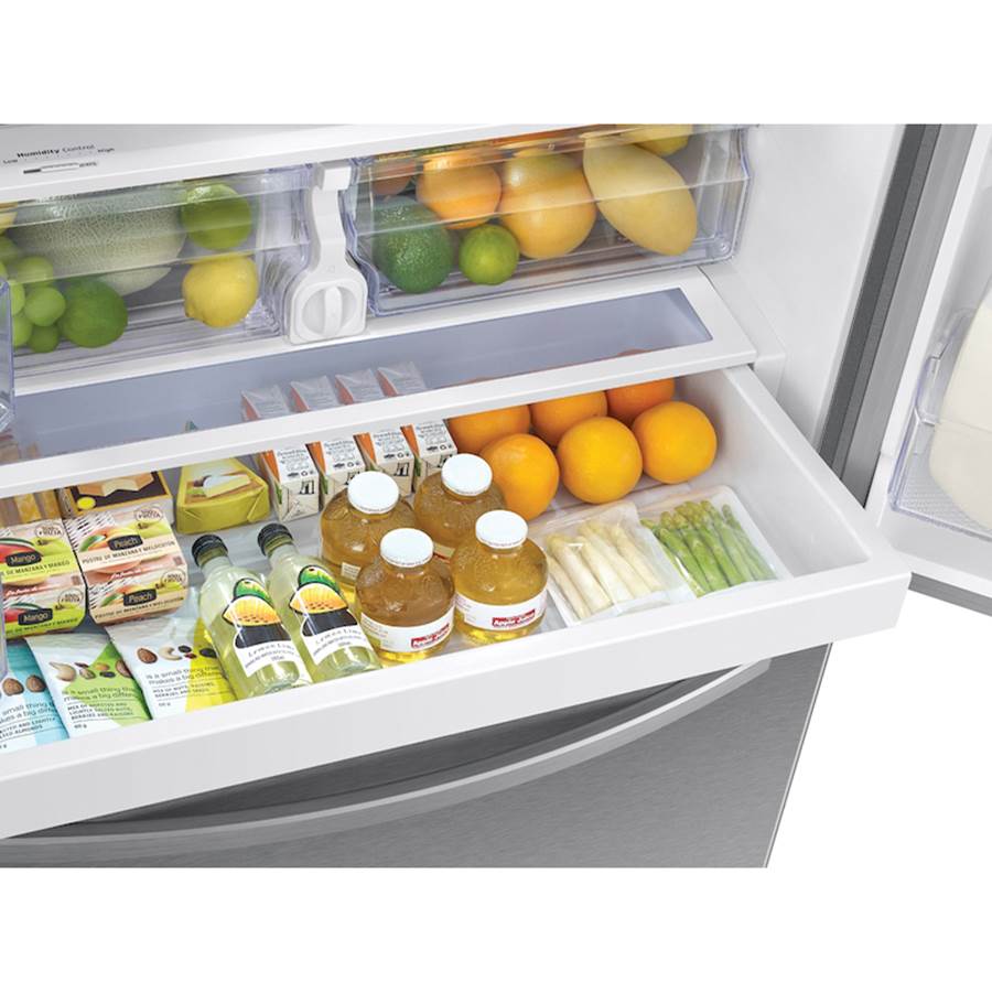 French 3-Door Refrigerator Family Hub, Black Stainless