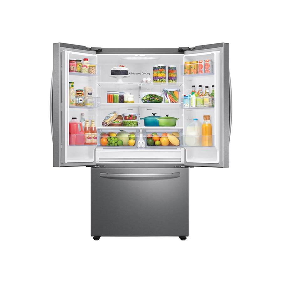 Refrigerator without Dispenser, 28 cu-ft, Black Stainless