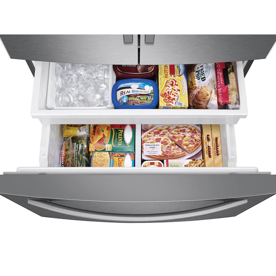 Refrigerator without Dispenser, 28 cu-ft, Black Stainless