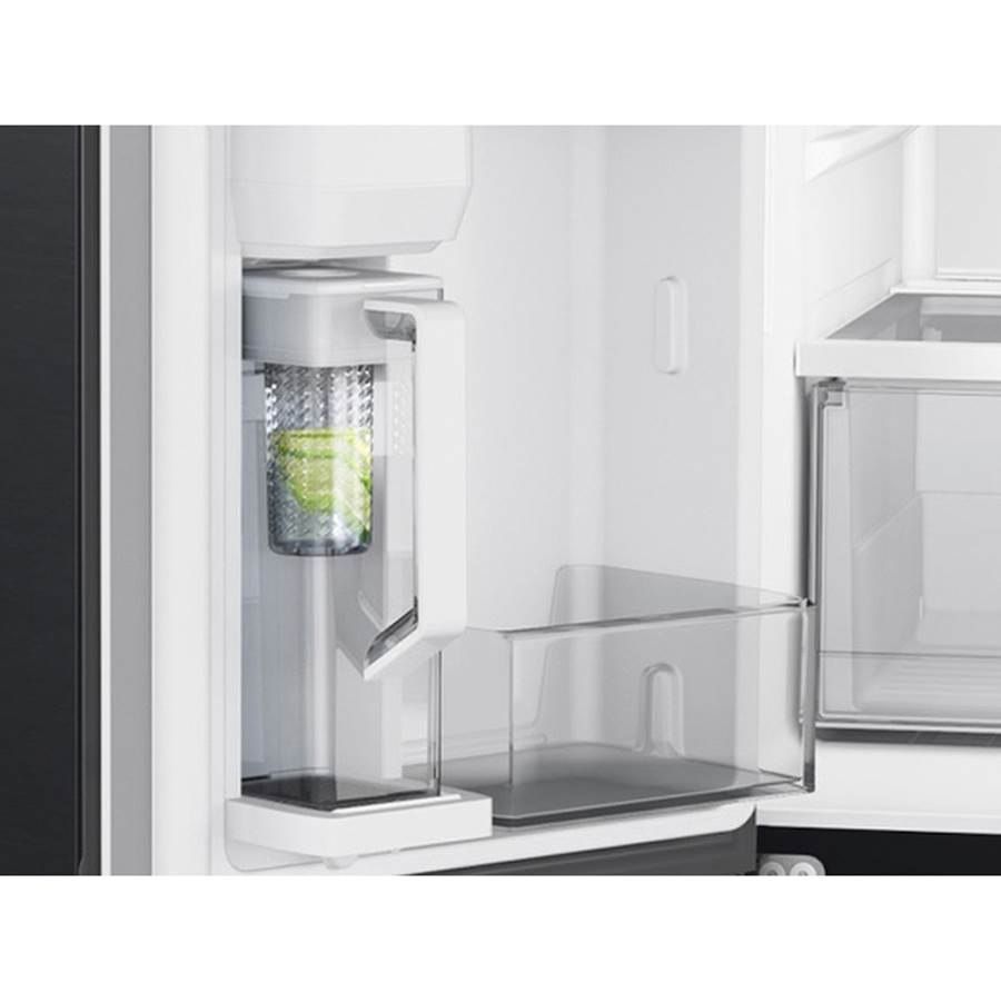 Smart Flex 4-Door Refrigerator with AutoFill Water Pitcher and a Dual Ice Maker with Ice Bites in Black Stainless Steel, 29 cu-ft