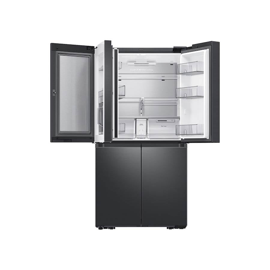 Smart Flex 4-Door Refrigerator with Beverage Center and a Dual Ice Maker with Ice Bites in Black Stainless Steel, 29 cu-ft