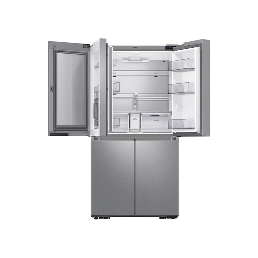 Smart Flex 4-Door Refrigerator with Beverage Center and a Dual Ice Maker with Ice Bites in Black Stainless Steel, 29 cu-ft