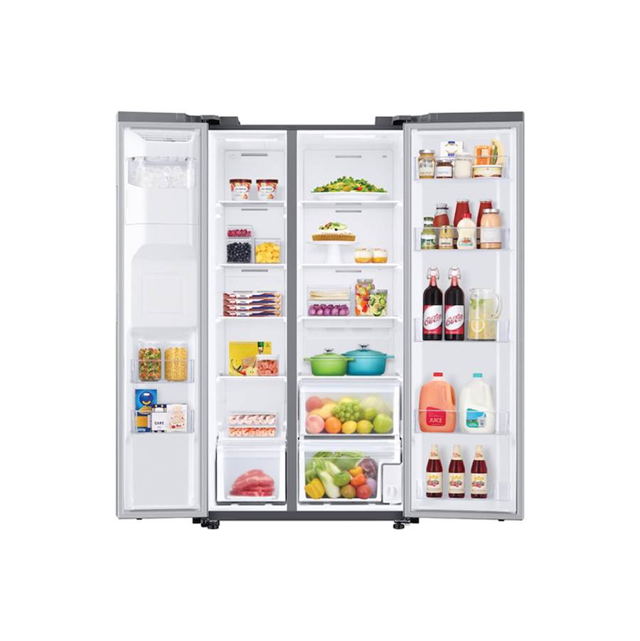 Counter Depth Side by Side Refrigerator All Around Cooling with Wi-Fi and E-Star, Stainless, 22 cu-ft