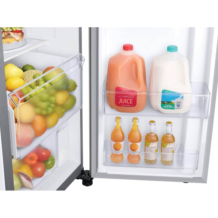 Counter Depth Side by Side Refrigerator All Around Cooling with Wi-Fi and E-Star, Stainless, 22 cu-ft