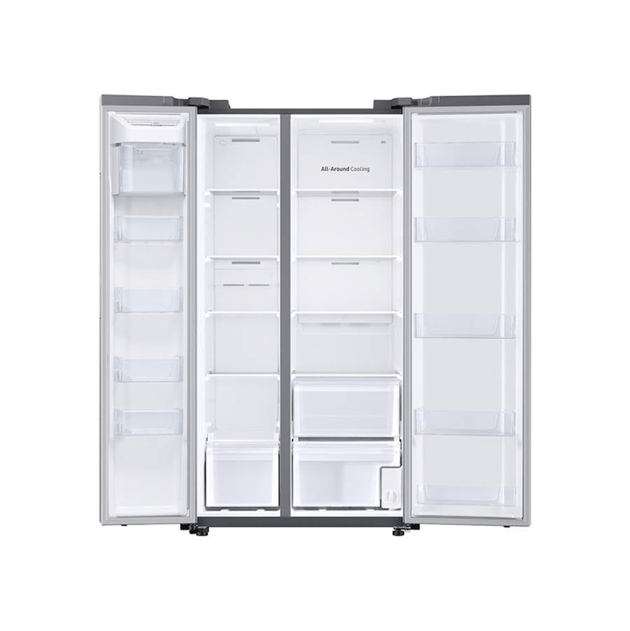 Smart Counter Depth Side by Side Refrigerator All Around Cooling with Wi-Fi and E-Star, Stainless Steel, 23 cu-ft