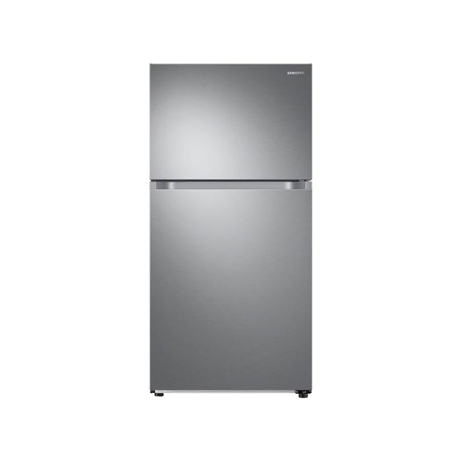 Samsung - Factory Installed Ice Maker, Top Mount, Stainless, 21 cu-ft - Stainless Steel