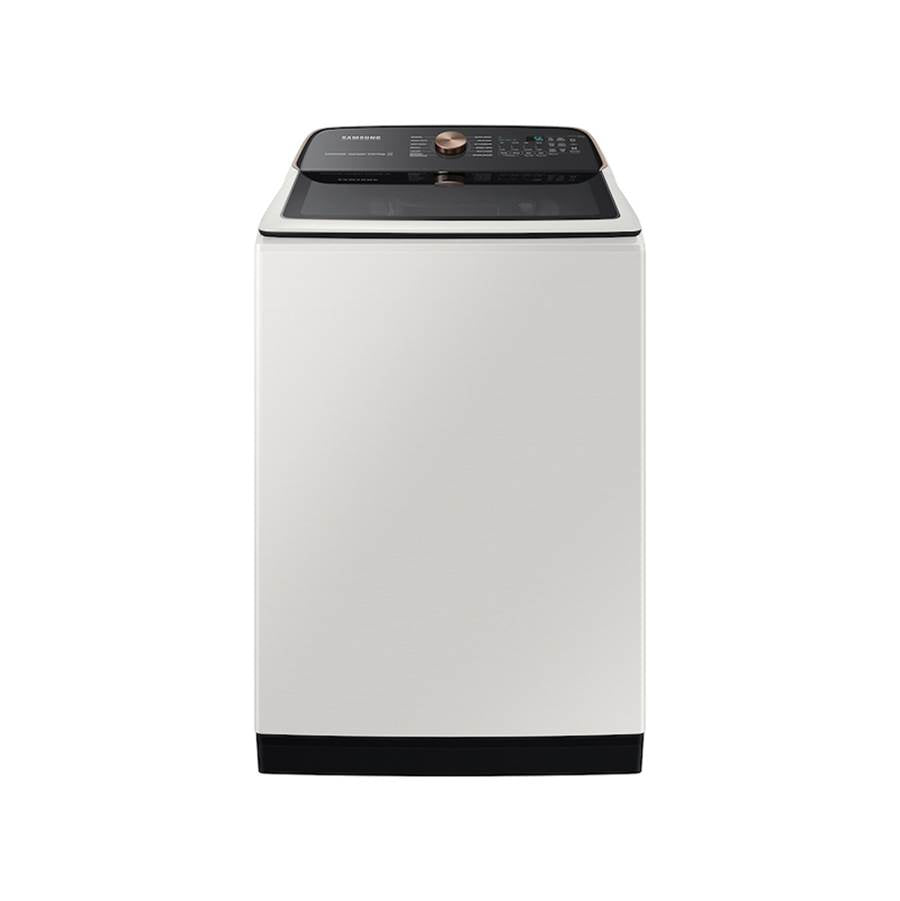 Samsung - Smart Top Load Washer with Super Speed, 5.5 cu-ft - Ivory