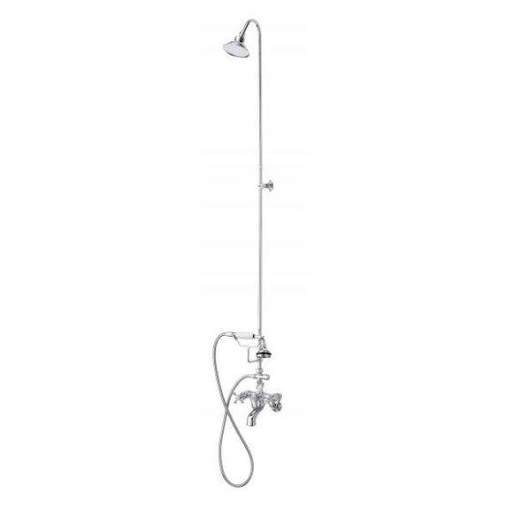 Cheviot Products - 5100 SERIES Tub Filler with Hand Shower and Overhead Shower - Lever Handles - Antique Bronze