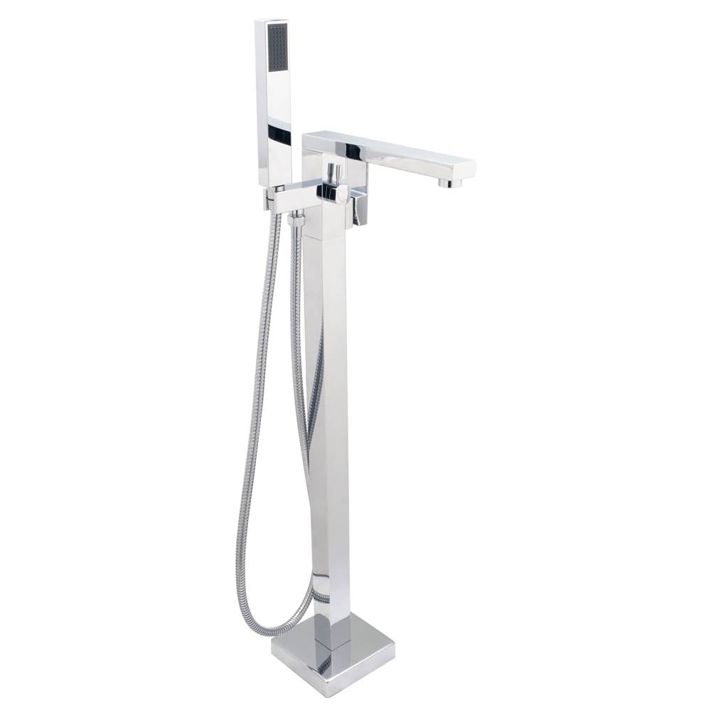 Cheviot Products - SQUARE Free-Standing Tub Filler - Chrome