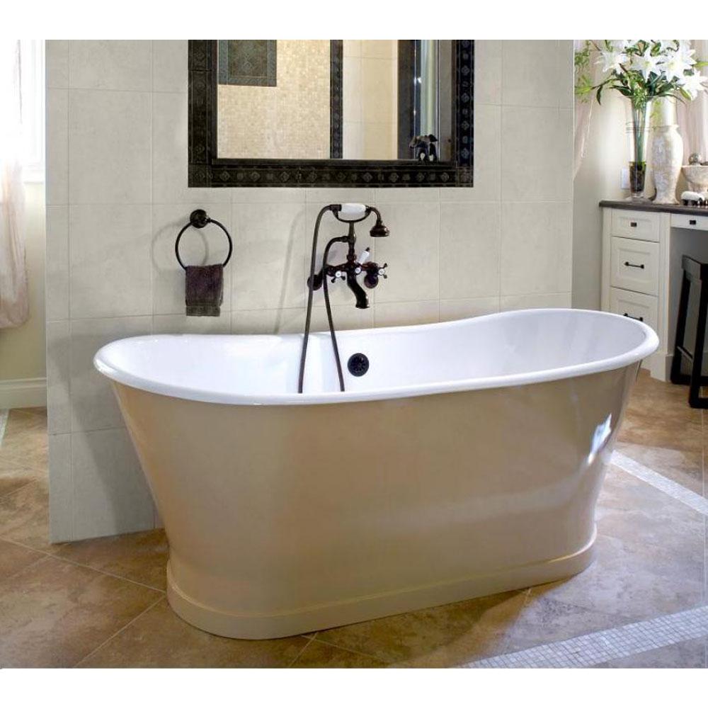 Cheviot Products - BALMORAL Cast Iron Bathtub - White Interior with White Exterior
