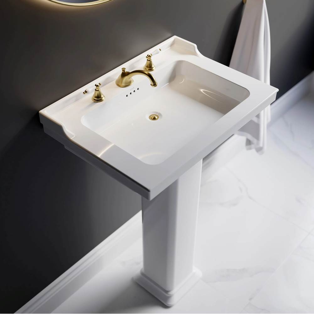 Cheviot Products - VALARTE Pedestal Sink - White