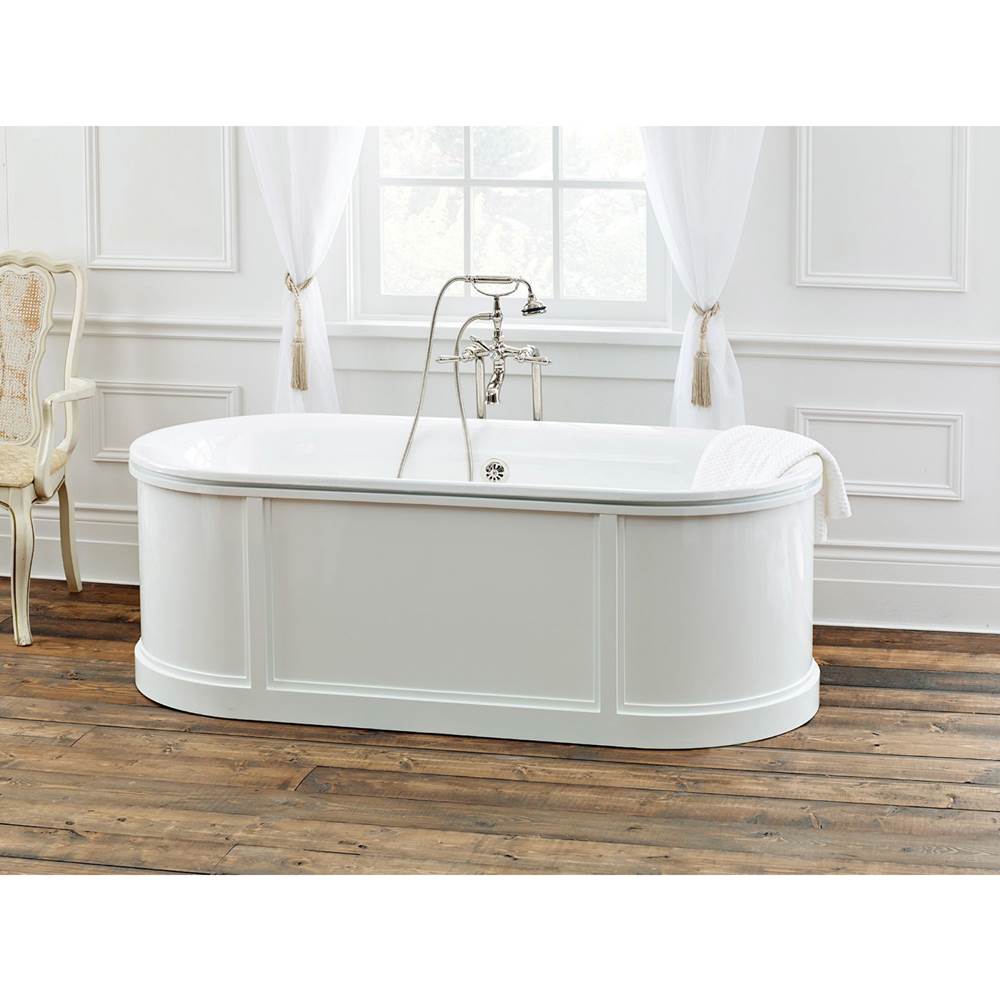 Cheviot Products - BUCKINGHAM Cast Iron Bathtub - White Interior with Custom Colour Exterior