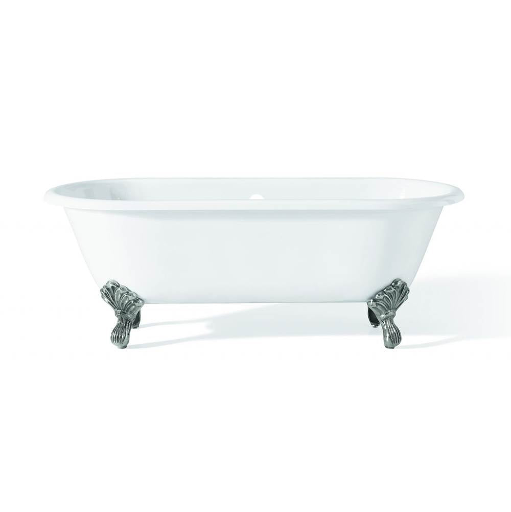 REGAL Cast Iron Bathtub with Continuous Rolled Rim and Shaughnessy Feet