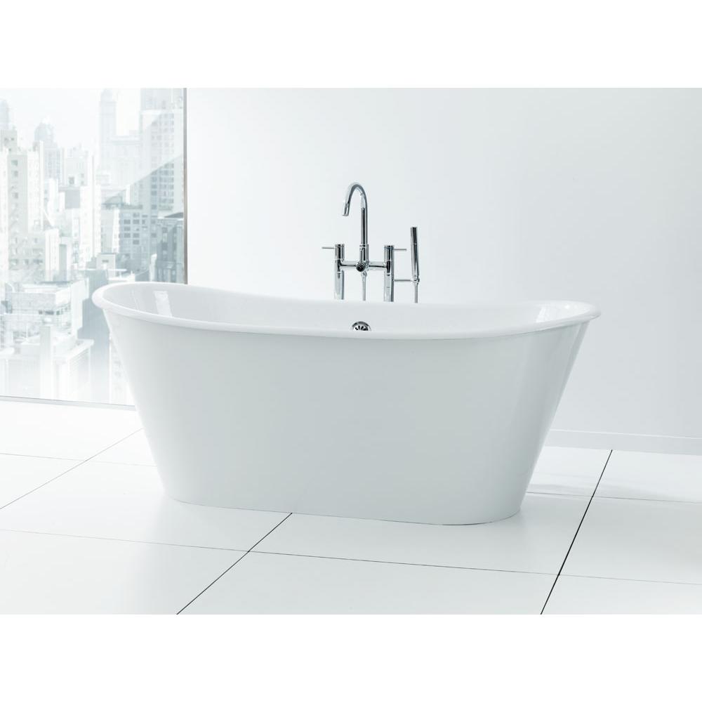 Cheviot Products - IRIS Cast Iron Bathtub - White Interior with White Exterior