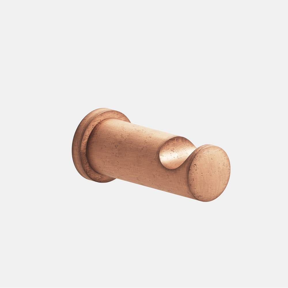 Colonial Bronze - 1'' diameter Round Hook hand finished in Distressed Antique Copper and Distressed Antique Copper - Distressed Antique Copper,Distressed Antique Copper