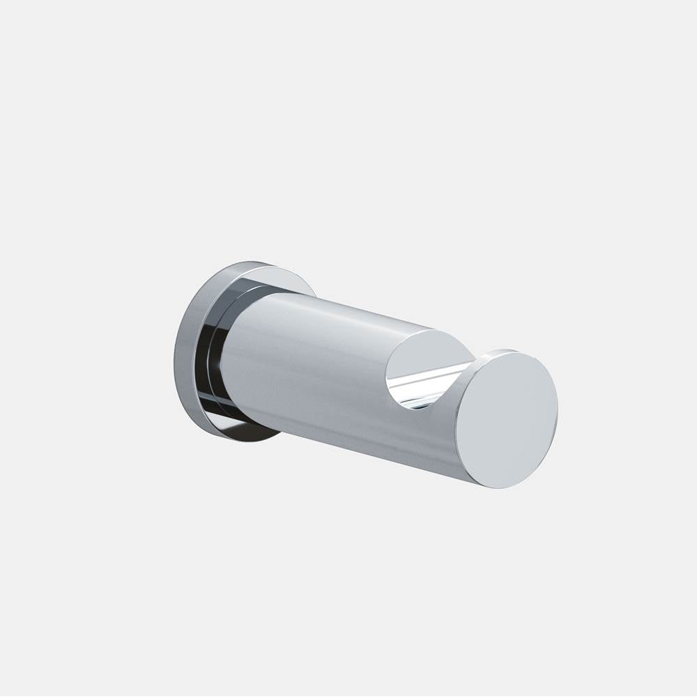 Colonial Bronze - 1'' diameter Round Hook hand finished in Polished Chrome and Polished Chrome - Polished Chrome,Polished Chrome