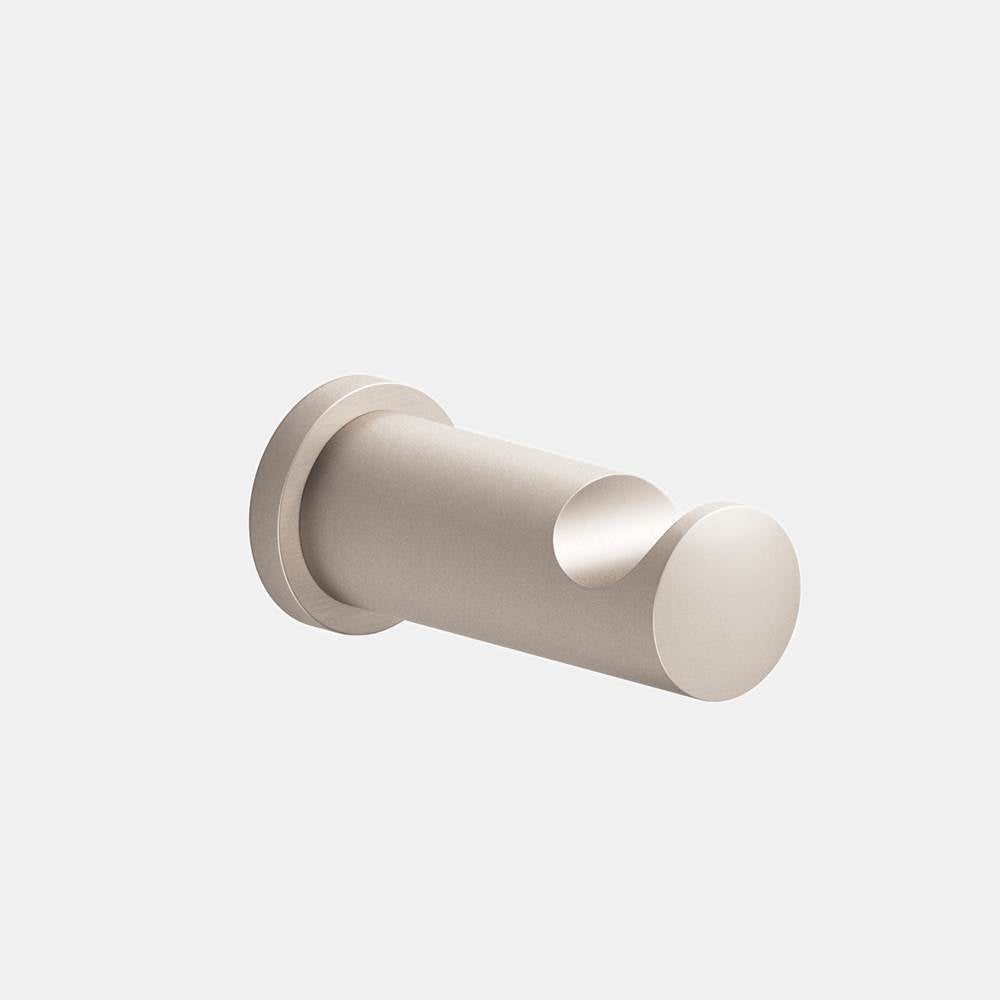 Colonial Bronze - 1'' diameter Round Hook hand finished in Matte Satin Nickel and Matte Satin Nickel - Matte Satin Nickel,Matte Satin Nickel