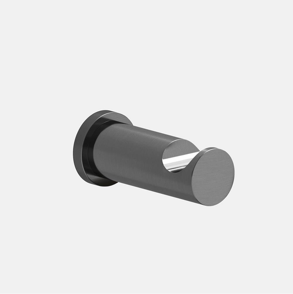 Colonial Bronze - 1'' diameter Round Hook hand finished in Graphite and Graphite - Graphite,Graphite