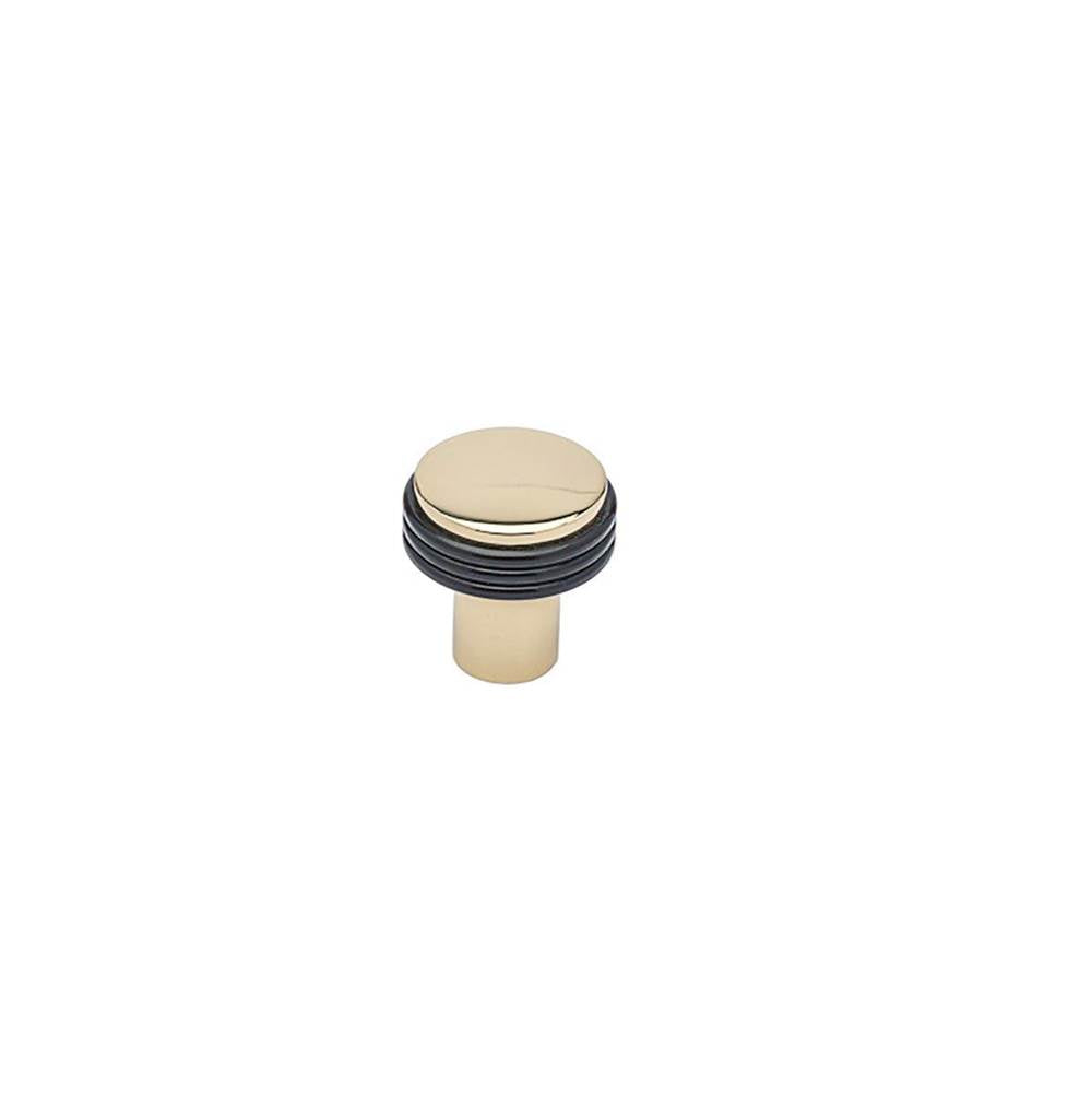 Colonial Bronze - 1.25'' diameter Round Cabinet Knob, Back-to-Back Shower Door Knob Kit hand finished in Matte Satin Black and Satin Bronze - Matte Satin Black,Satin Bronze