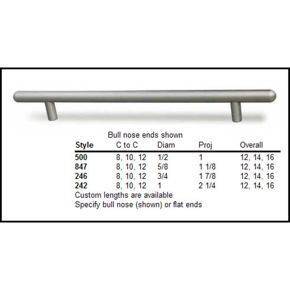 Colonial Bronze - 3'' center-to-center, 4'' overall, 0.5'' diameter Round Cabinet Pull with straight posts hand finished in Matte Satin Brass - Matte Satin Brass