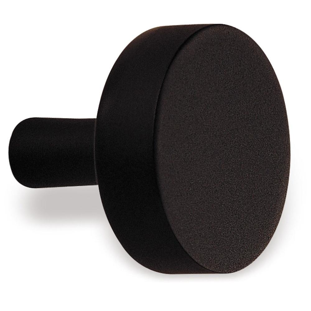 Colonial Bronze - 1'' diameter Round Cabinet Knob with straight post hand finished in Heritage Bronze - Heritage Bronze