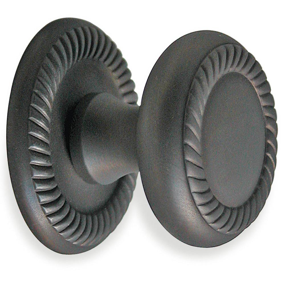 Colonial Bronze - 1.1875'' diameter Round, roped Cabinet Knob hand finished in Satin Copper - Satin Copper