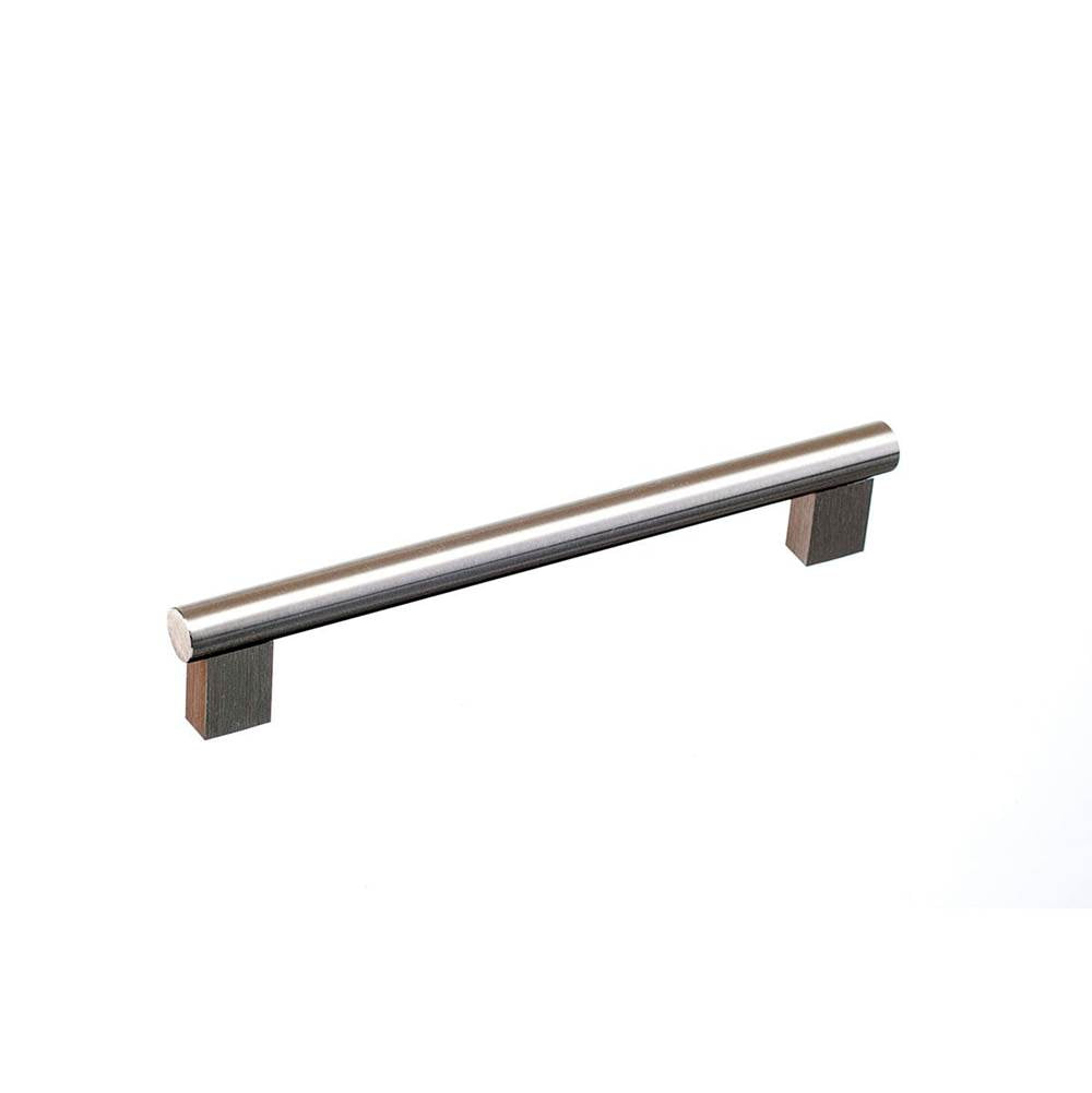 Colonial Bronze - 8'' center-to-center, 9.5'' overall, 0.625'' diameter Round Cabinet Pull, Appliance Pull, Door Pull, Shower Door Pull With rectangular posts hand finished in Satin Copper - Satin Copper