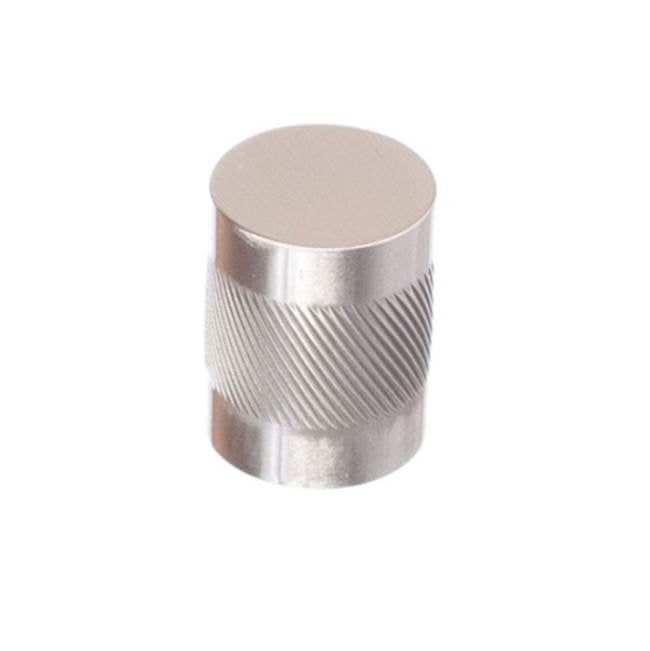 Colonial Bronze - 0.75'' diameter Round, single-knurled Cabinet Knob, Back-to-Back Shower Door Knob Kit hand finished in Satin Copper - Satin Copper