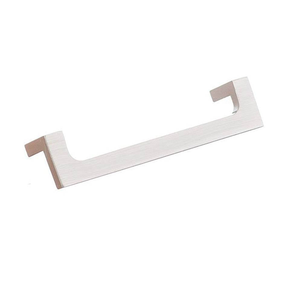 Colonial Bronze - 6'' center-to-center, 6.375'' overall, 0.375 x 0.25'' Rectangular, L-shaped Cabinet Pull with center cutout hand finished in Matte Satin Copper - Matte Satin Copper