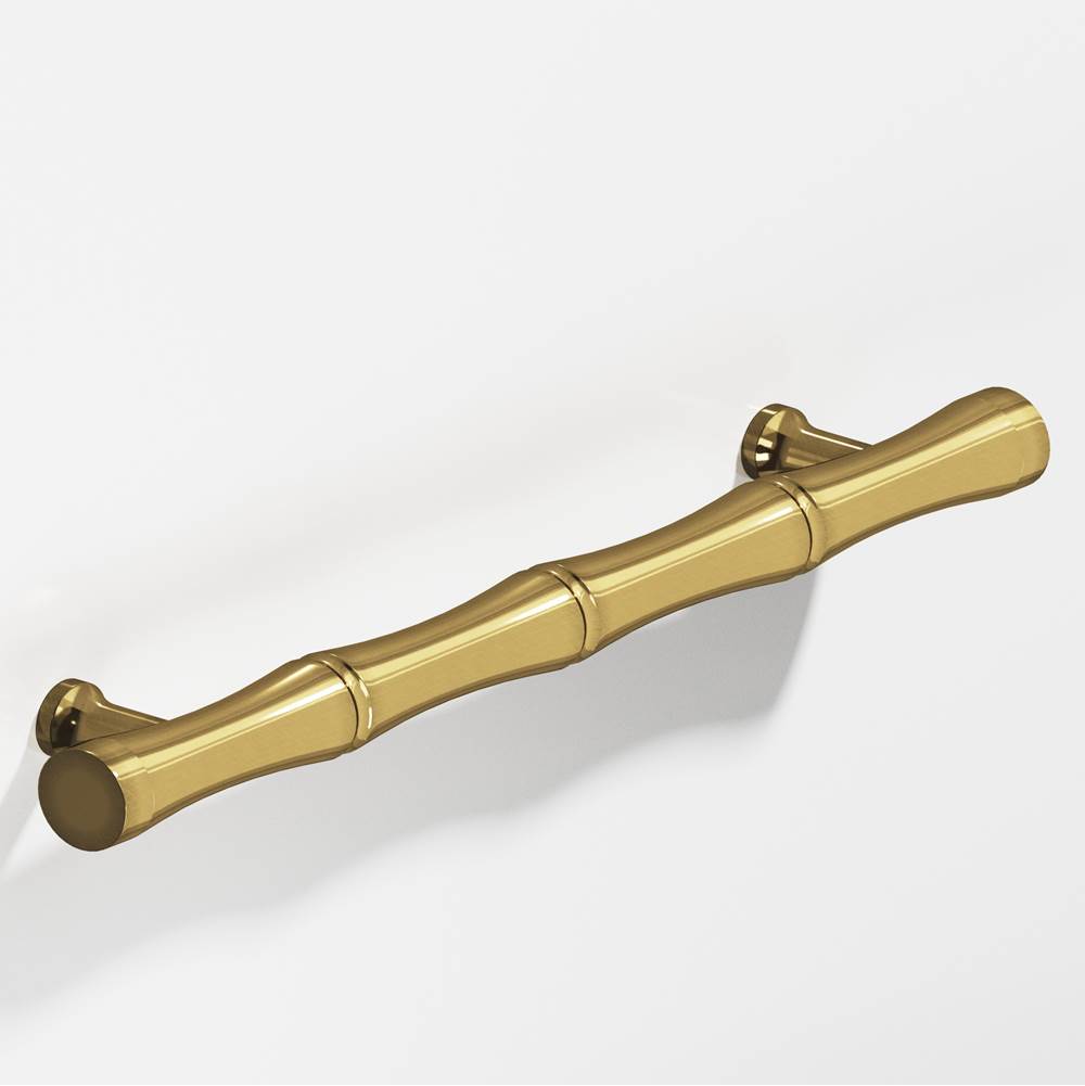 Colonial Bronze - 9.5'' center-to-center, 12.5'' overall, 1'' diameter Bamboo Appliance Pull, Door Pull, Shower Door Pull with flared posts hand finished in Antique Bronze - Antique Bronze